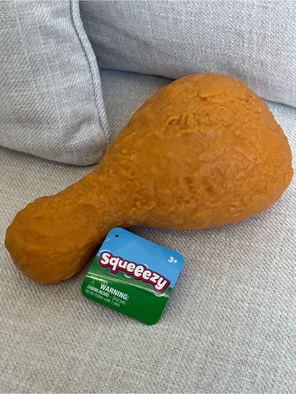 Squeeezy Giant Fried Chicken Drumstick squishy Sunny Days Squeezy NWT
